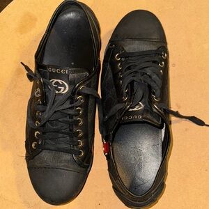 Gucci Black and Gold Men's Sneakers